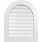 Ekena Millwork Round Top Surface Mount PVC Gable Vent: Functional, w/ 3-1/2"W x 1"P Standard Frame, 26"W x 32"H GVPRT26X3201SF - alternate 1